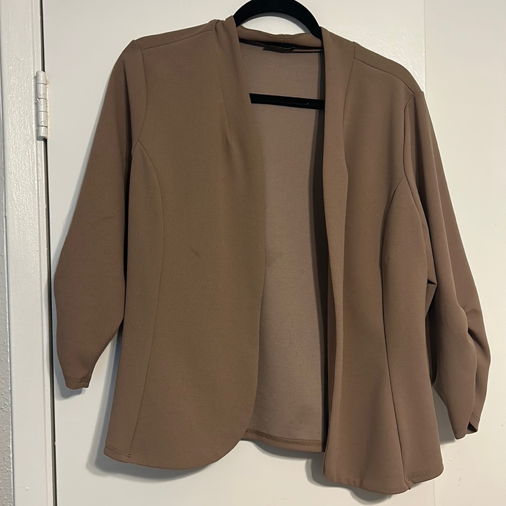 Light brown top blazer